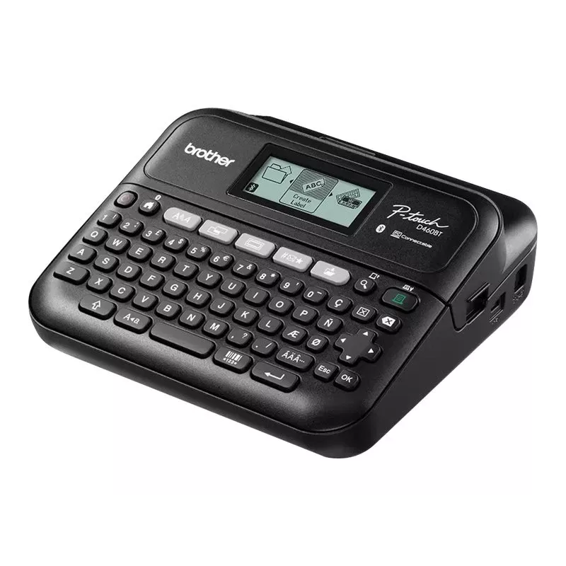 Impressora de etiquetas Brother PT-D460BTVP Transferência térmica 180×180 dpi 30 mm/s Com fios & Bluetooth QWERTY fita TZe