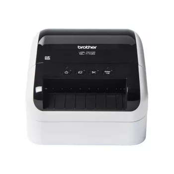 Impressora de etiquetas Brother QL-1100 Térmica direta 300 x 300 DPI 110 mm/seg Com fios DK