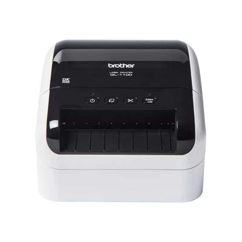 Impressora de etiquetas Brother QL-1100 Térmica direta 300 x 300 DPI 110 mm/seg Com fios DK