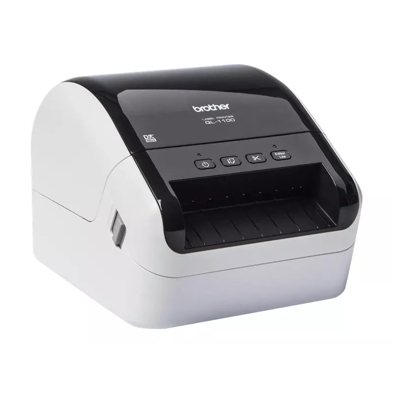 Impressora de etiquetas Brother QL-1100 Térmica direta 300 x 300 DPI 110 mm/seg Com fios DK