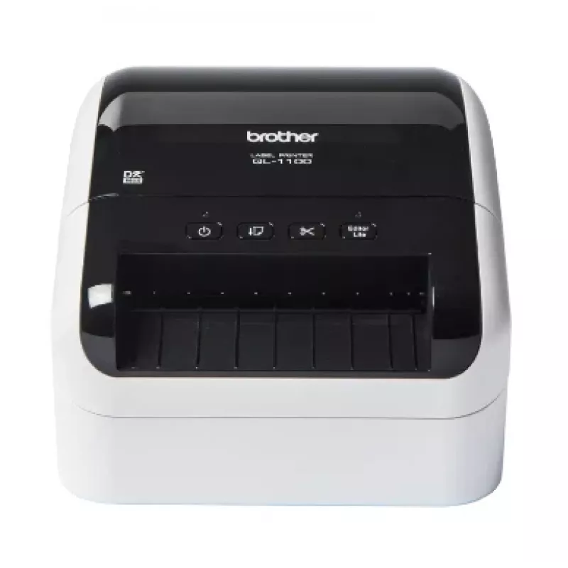 Brother QL-1110NWB, DK, Térmica direta, 300 x 300 DPI, 110 mm/s, Com fios & Sem fios, Preto, Branco