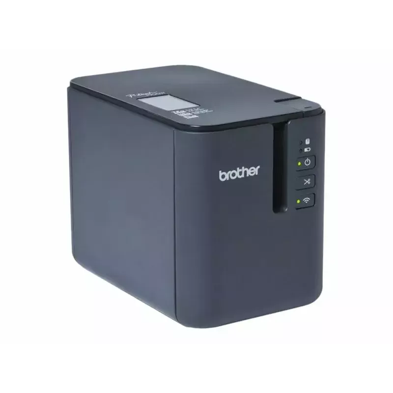 Impressora de etiquetas térmica Brother PT‑P900Wc Wi‑Fi — impressão de etiquetas industrial de alta resolução, suporta fitas pré-cortadas e contínuas