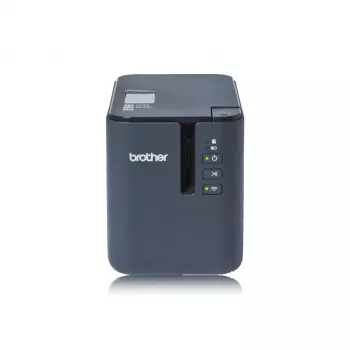 Impressora de etiquetas térmica Brother PT‑P900Wc Wi‑Fi — impressão de etiquetas industrial de alta resolução, suporta fitas pré-cortadas e contínuas