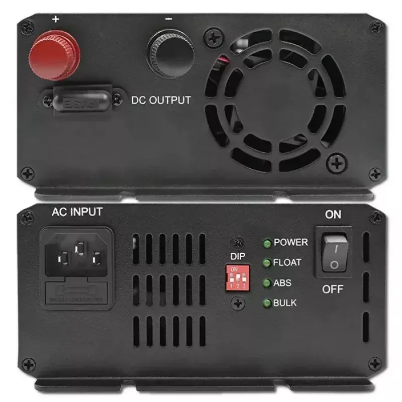 Carregador de baterias QOLTEC 51955 — 30A 12V para LiFePO4, AGM, GEL, SLA