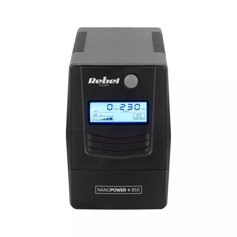 Rebel Nanopower Plus 850 UPS | Off-line | Sinusoidal | 850VA | 480W | LCD | USB