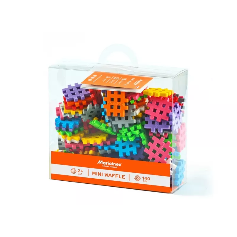 Marioinex Mini Waffle 140 conjunto de construção — 140 peças, multicolor, para crianças a partir dos 3 anos