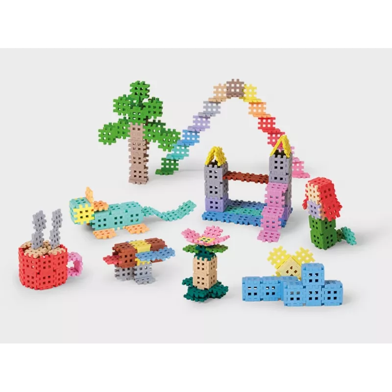 Blocos de construção Marioinex Waffle Blocks mini pastel conjunto de 500 peças