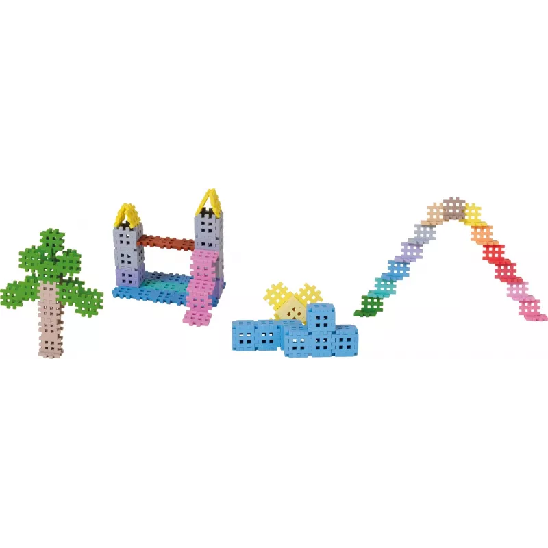 Blocos de construção Marioinex Mini Waffle, pastel, 300 peças
