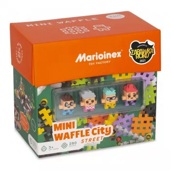 Conjunto de construção Marioinex Waffle mini blocos – estrada, 280 peças