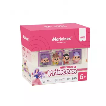 Conjunto de construção Marioinex Waffle Mini Blocks Princess — 280 peças, multicolor, caixa, idade 6+