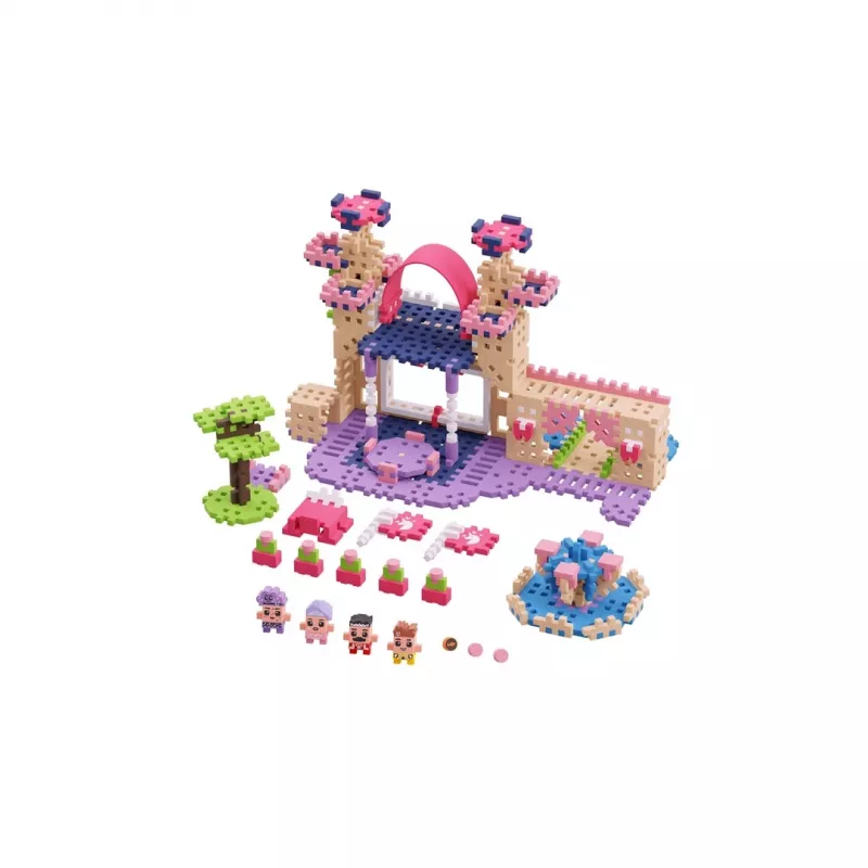 Conjunto de construção Marioinex Waffle Mini Blocks Princess — 280 peças, multicolor, caixa, idade 6+