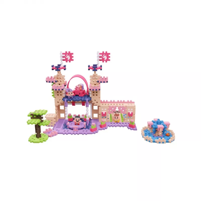 Conjunto de construção Marioinex Waffle Mini Blocks Princess — 280 peças, multicolor, caixa, idade 6+