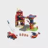 Conjunto de construção Marioinex Waffle Blocks posto de bombeiros 280 peças, modelo 906279