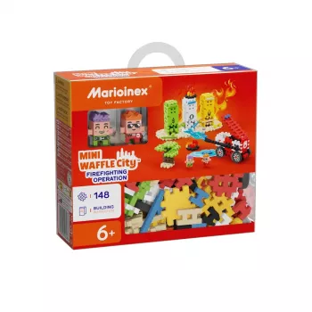 Marioinex Blocks Waffle Mini intervenção de bombeiros, 148 peças, multicolor, a partir dos 6 anos