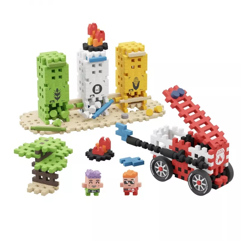 Marioinex Blocks Waffle Mini intervenção de bombeiros, 148 peças, multicolor, a partir dos 6 anos