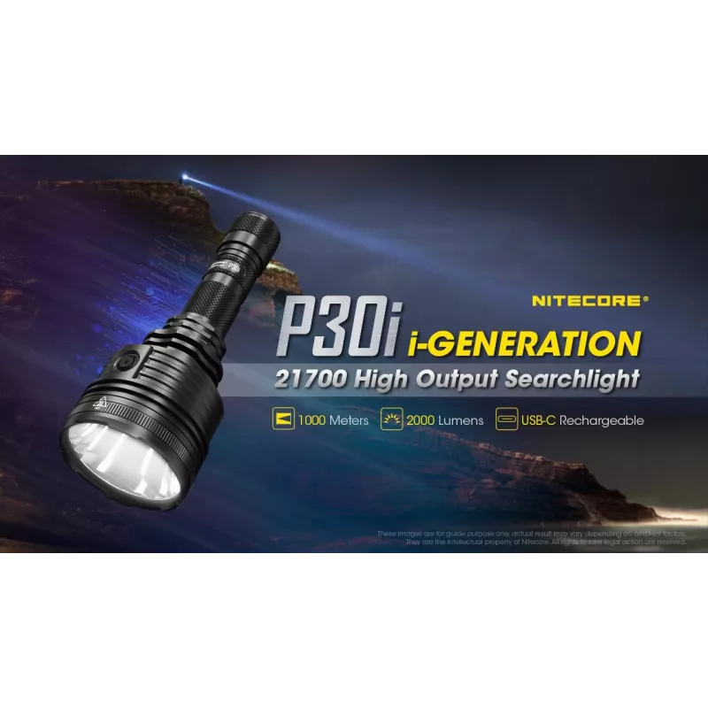 Nitecore P30i preto lanterna de mão LED