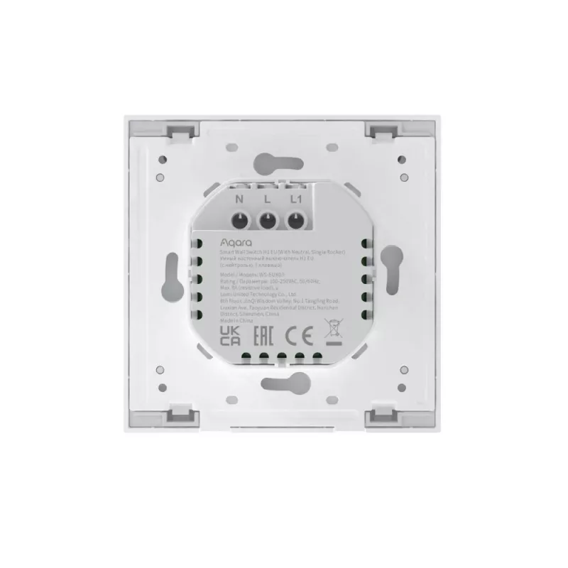 Aqara Smart Wall Switch H1 EU interruptor de parede inteligente, de tecla simples, com neutro, WS-EUK03