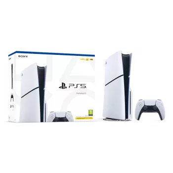 Consola Sony PlayStation 5 slim — 1 TB SSD, AMD Ryzen Zen 2 8 núcleos 3,5 GHz, AMD RDNA 2 10,3 TFLOPS, 8K HDR, compatível com VR, Bluetooth 5.1, Wi‑Fi, Gigabit Ethernet