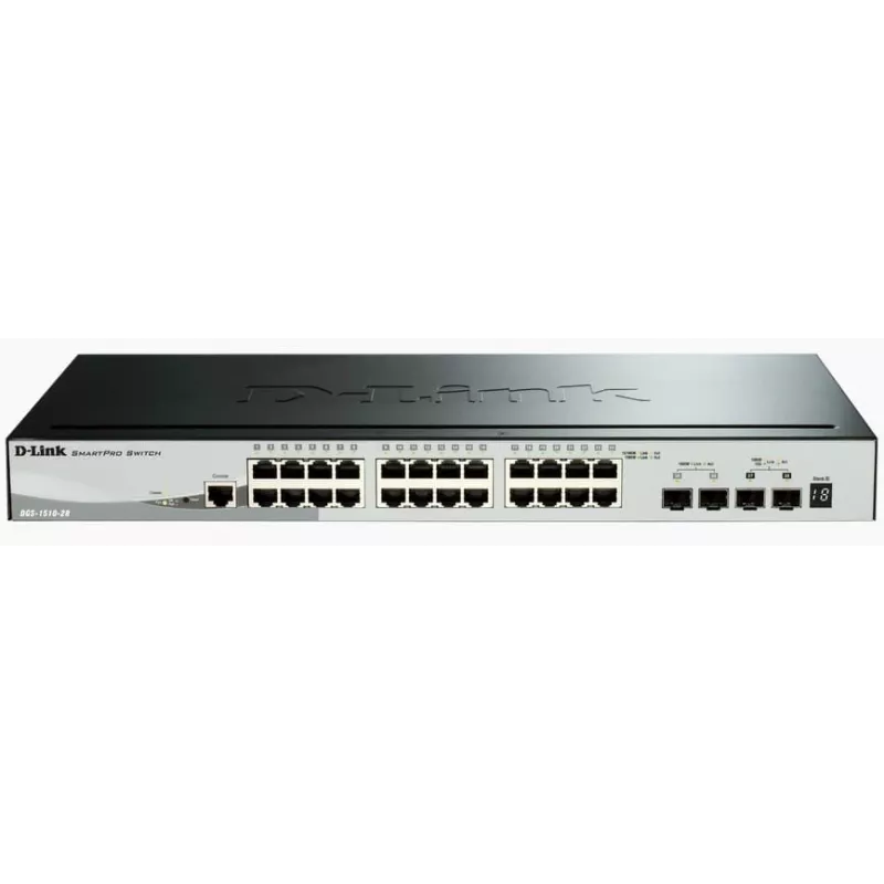 D-Link DGS-1510 Managed L3 Gigabit Ethernet (10/100/1000) preto