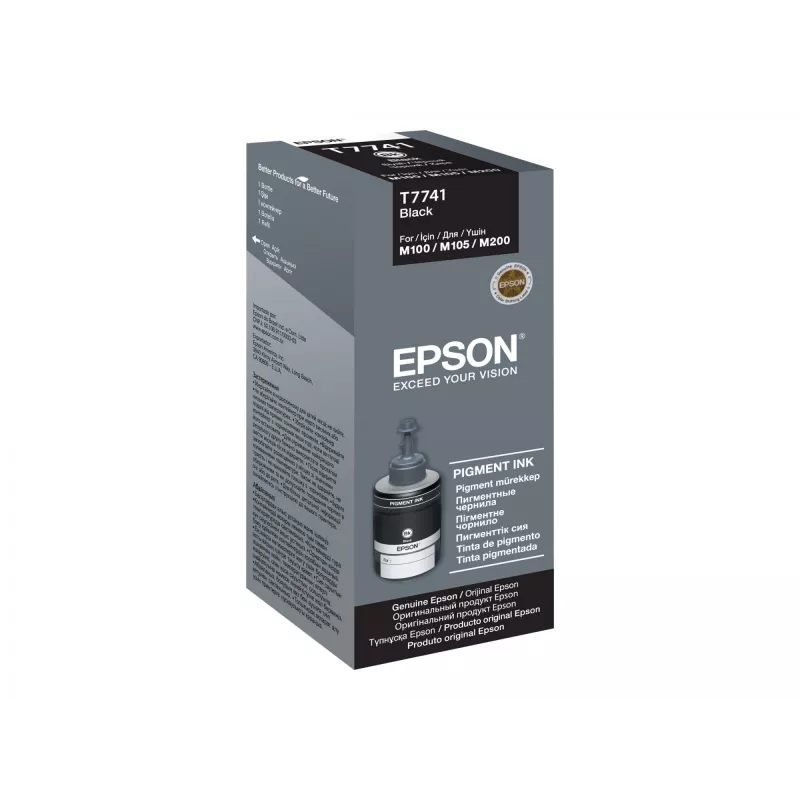Frasco de tinta Epson T7741 140ml preto