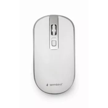 Rato USB ótico sem fios branco/prateado MUSW-4B-06-WS Gembird