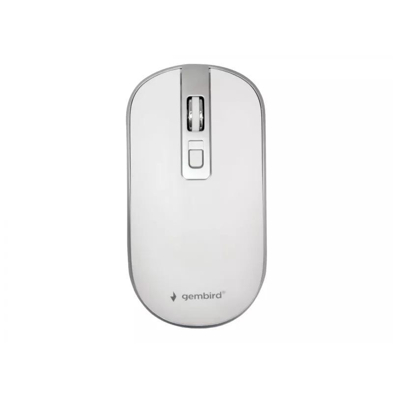 Rato USB ótico sem fios branco/prateado MUSW-4B-06-WS Gembird