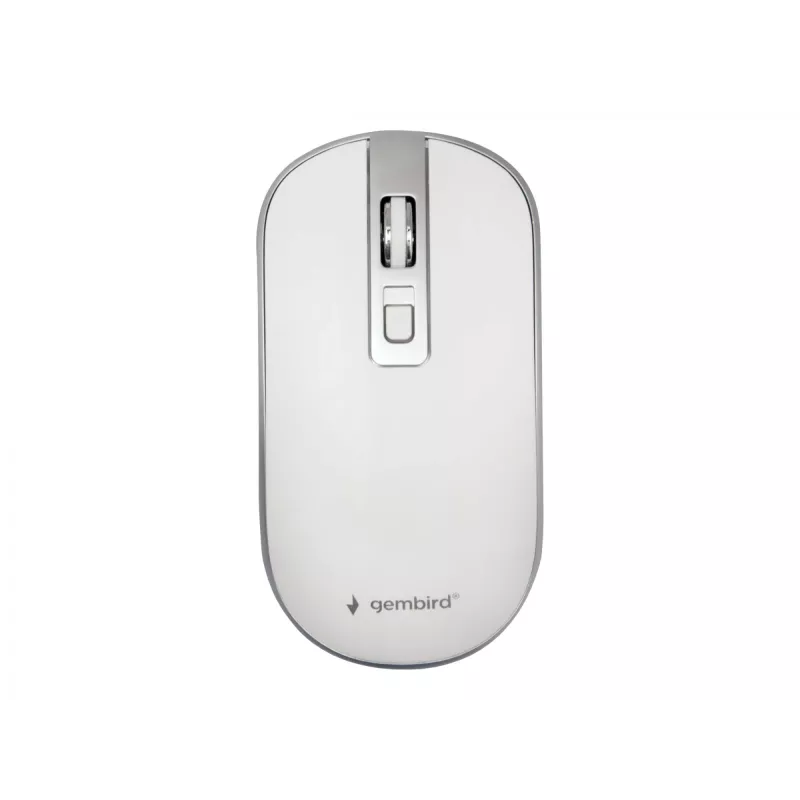 Rato USB ótico sem fios branco/prateado MUSW-4B-06-WS Gembird