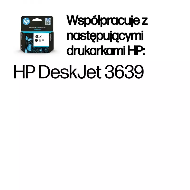 Cartucho de tinta original HP 302 preto