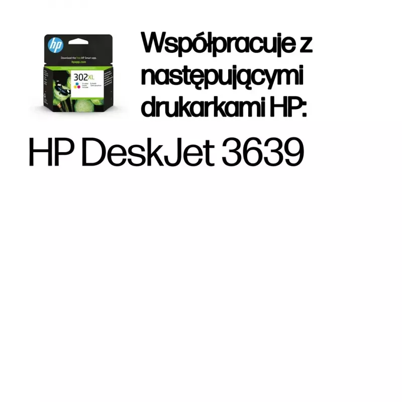 Cartucho de tinta original HP 302XL High Yield tricolor