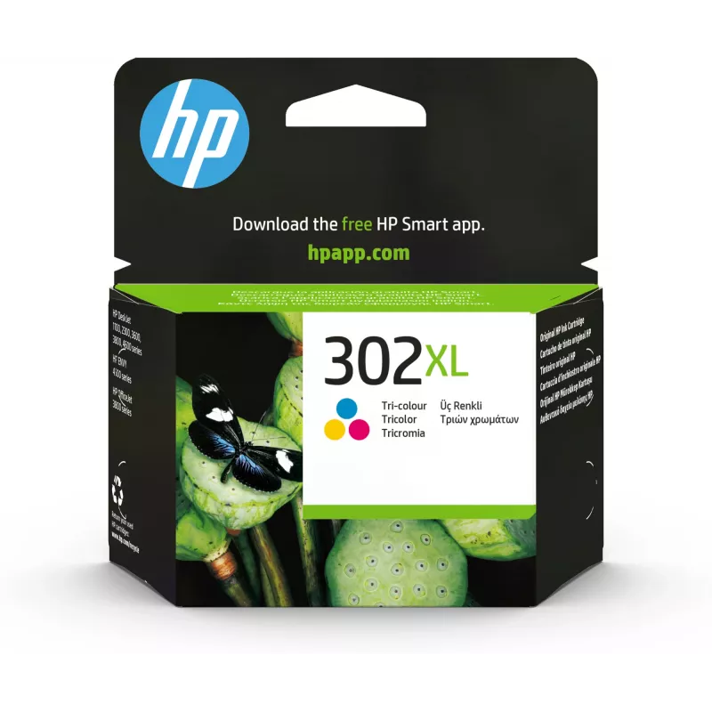 Cartucho de tinta HP 302XL tricolor