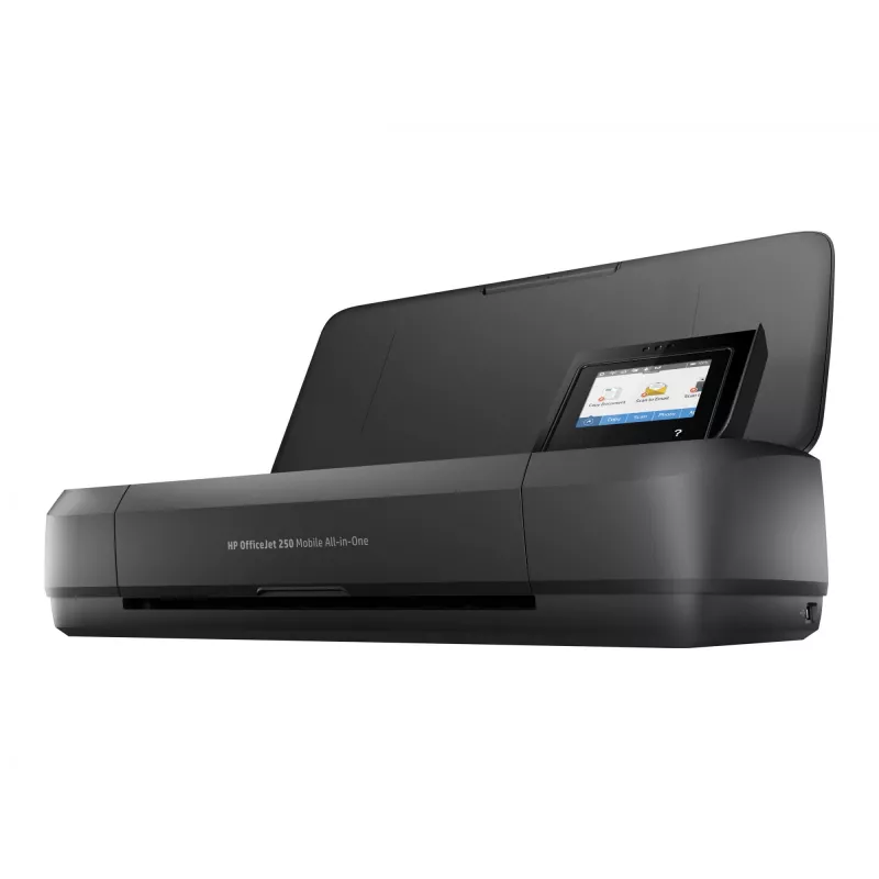 Impressora multifunções móvel HP Officejet 250 All-in-One jato de tinta cor A4 8 páginas/min. copiar 10 páginas/min. imprimir 50 folhas USB Wi-Fi