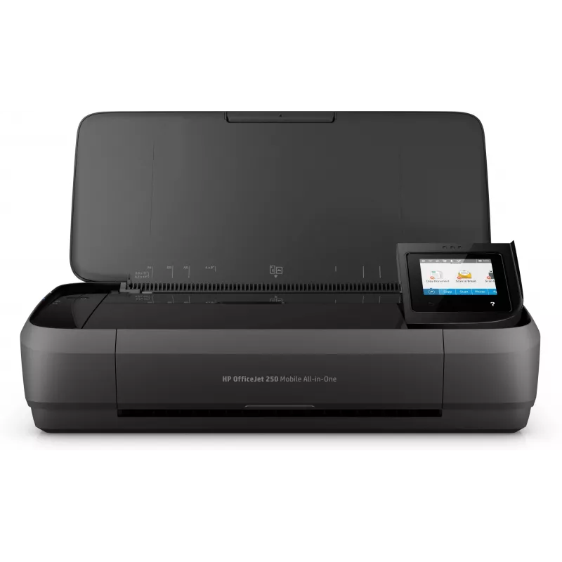 Impressora multifunções móvel HP Officejet 250 All-in-One jato de tinta cor A4 8 páginas/min. copiar 10 páginas/min. imprimir 50 folhas USB Wi-Fi