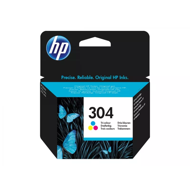 Cartucho de tinta original HP 304 tricolor