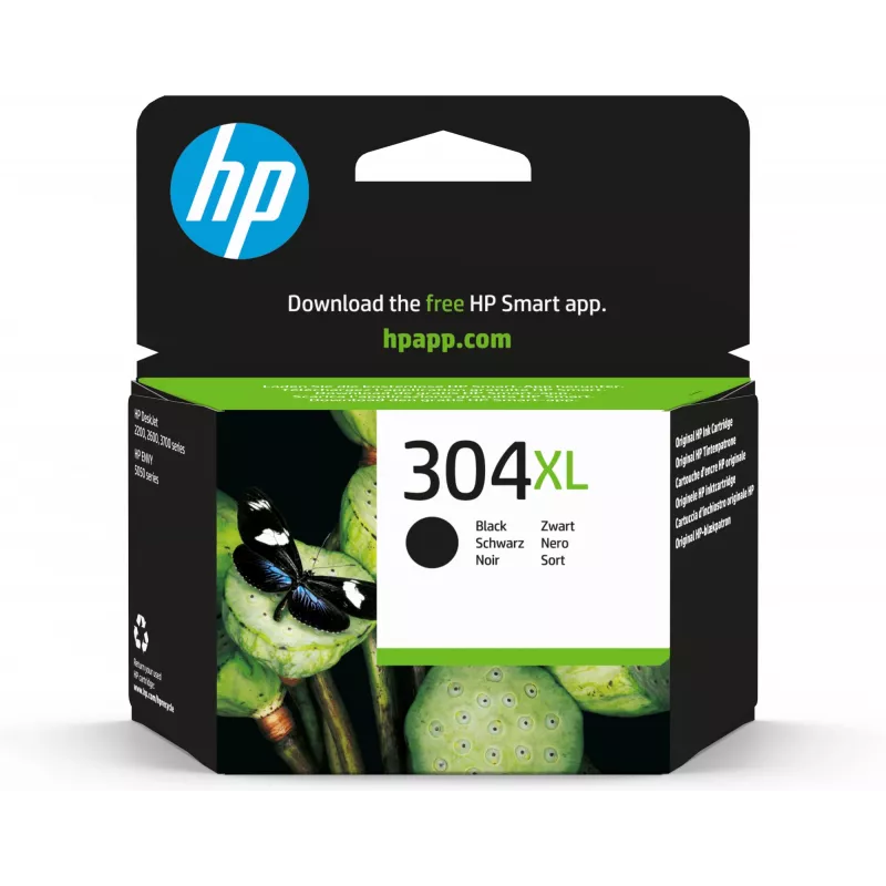 Cartucho de tinta HP 304XL preto