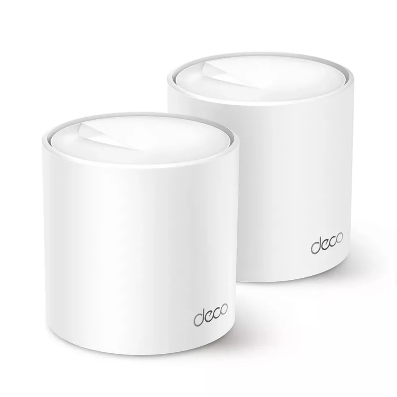 Router sem fios | TP-LINK | Router sem fios | pack de 2 | 5400 Mbit/s | Mesh | IEEE 802.11a | IEEE 802.11n | IEEE 802.11ac | IEEE 802.11ax | 2x10/100/1000M | DECOX60(2-PACK)
