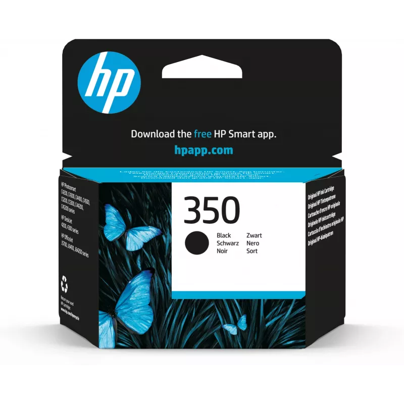 Tinteiro original HP 350 preto