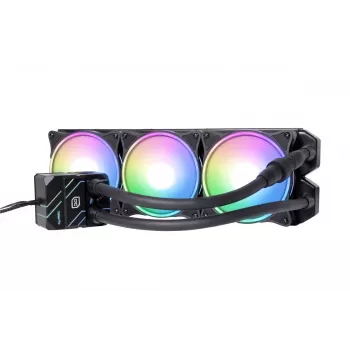 Alphacool Eisbaer Pro Aurora 360 Refrigeração líquida all-in-one para processador 12 cm preto, branco 1 unid.