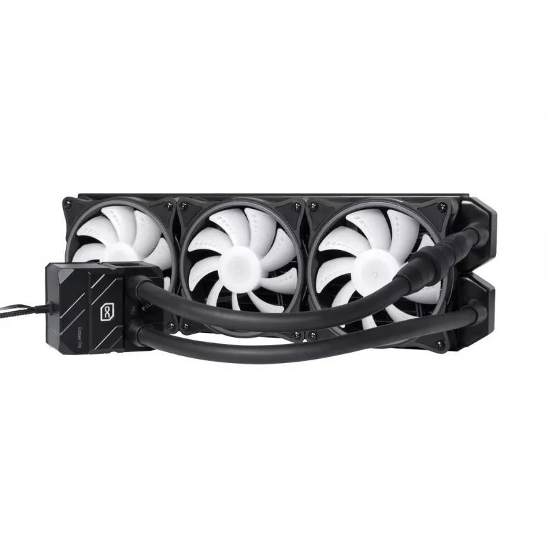 Alphacool Eisbaer Pro Aurora 360 Refrigeração líquida all-in-one para processador 12 cm preto, branco 1 unid.