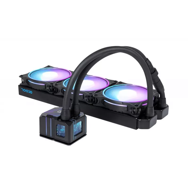 Alphacool Eisbaer Pro Aurora 360 Refrigeração líquida all-in-one para processador 12 cm preto, branco 1 unid.
