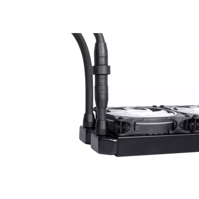 Alphacool Eisbaer Pro Aurora 360 Refrigeração líquida all-in-one para processador 12 cm preto, branco 1 unid.