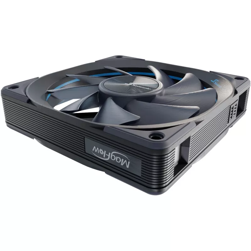 MagFlow 1225 PWM (kit 1 ventoinha) 120,4 x 124,2 x 26,6 mm / rolamento fluido dinâmico / 63,33 CFM / 33,78 dBa / 2200 rpm / cabo magnético para instalação fácil (MAGFLOW-1)