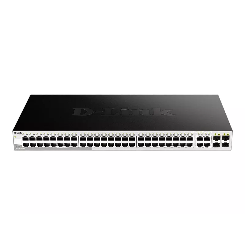 Switch D-Link 48 portas Gigabit Smart Managed com 4 portas combo 1000BASE-T/SFP