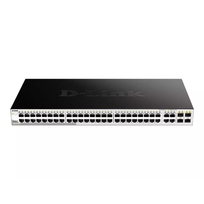 Switch D-Link 48 portas Gigabit Smart Managed com 4 portas combo 1000BASE-T/SFP