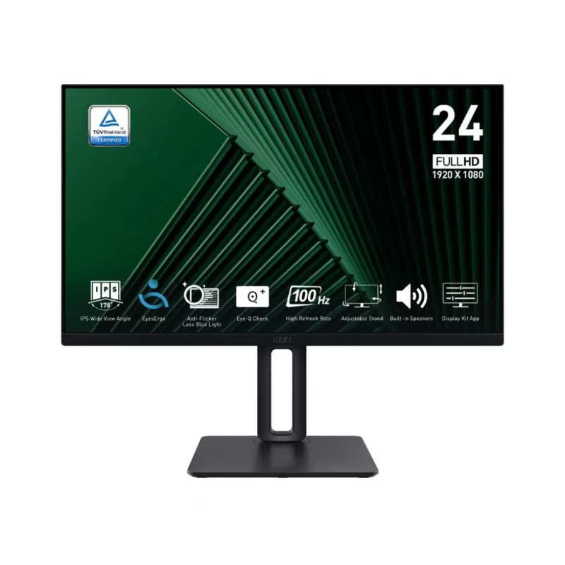 MSI Pro MP245PG 24 polegadas IPS FHD HDMI/DP Pivot - Ecrã plano - 61 cm