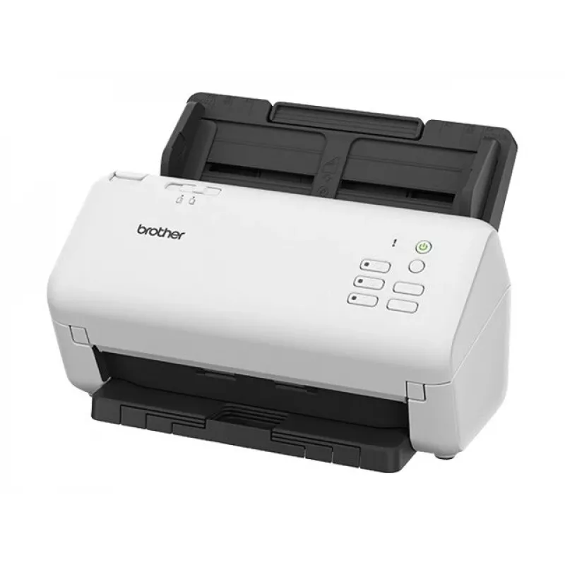 Scanner ADF Brother ADS-4300N – A4, 600 x 600 DPI, duplex, ADF de 80 folhas, Dual CIS, LED (preto/branco)