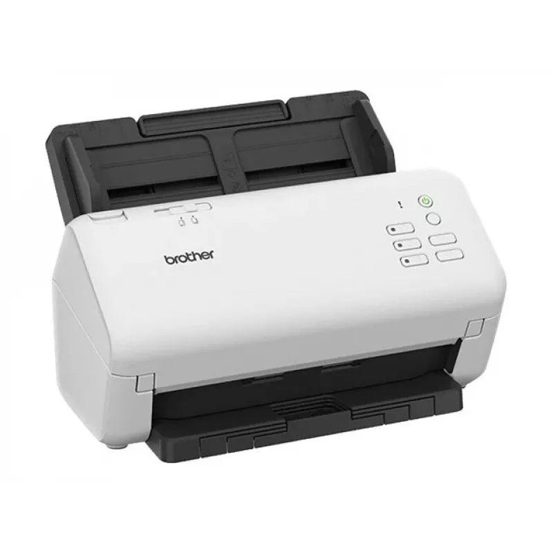 Scanner ADF Brother ADS-4300N – A4, 600 x 600 DPI, duplex, ADF de 80 folhas, Dual CIS, LED (preto/branco)