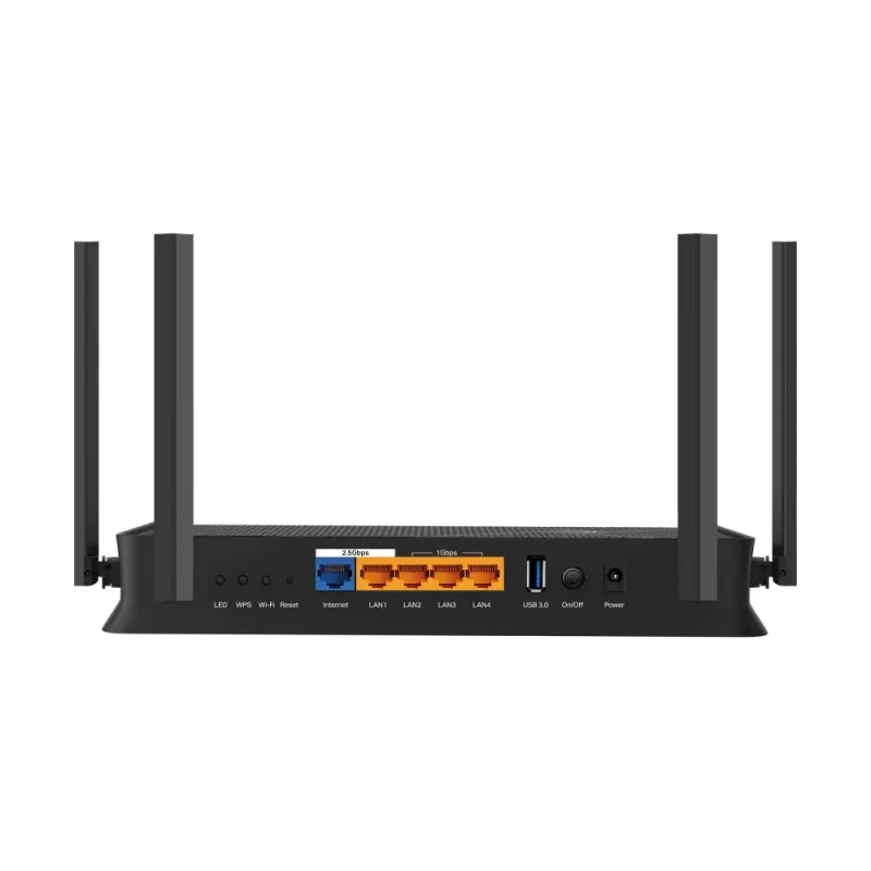Router Wi-Fi TP-Link Archer BE3600 2,5 Gigabit Ethernet dual band (2,4 GHz / 5 GHz) preto