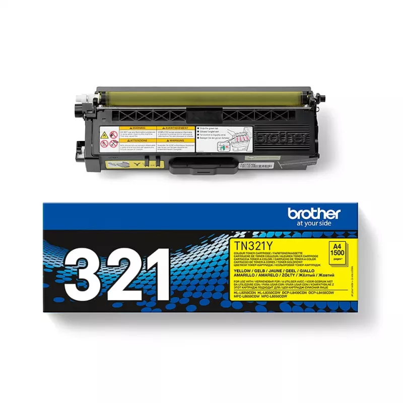 Brother TN-321Y cartucho de toner, amarelo, 1500 páginas