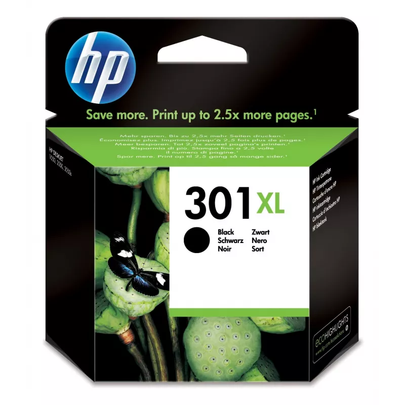 Tinteiro original HP 301XL alta capacidade preto