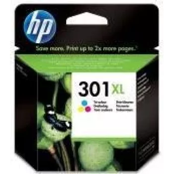 Tinteiro original HP 301XL alta capacidade tricolor